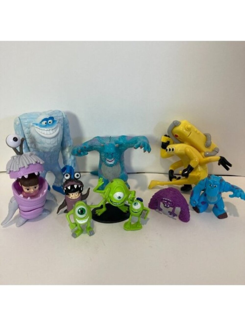 Disney Pixar Monsters Inc Figures Mixed Lot of 10 Wazowski Sully Boo